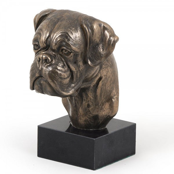 Boxer Statue Marble Base