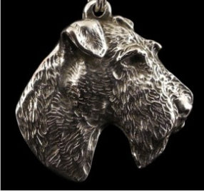 Airedale Terrier Silver Plated Pendant