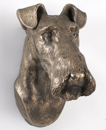 Airedale Terrier Wall Hung Statue