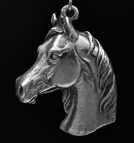 Arabian Horse Silver Plated Pendant