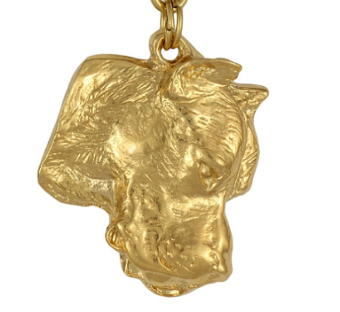 Argentino Dogo Hard Gold Plated Key Chain