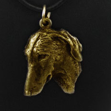 Azawakh Hard Gold Plated Pendant