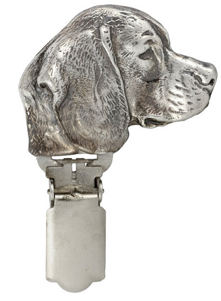 Beagle Silver Plated Show Clip