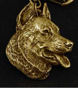 Beauceron Hard Gold Plated Pendant