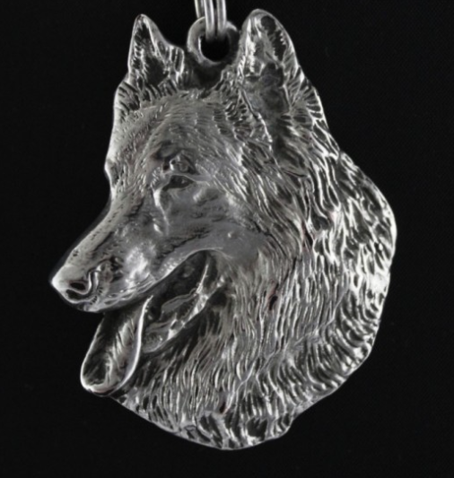 Belgian Shepherd Silver Plated Pendant