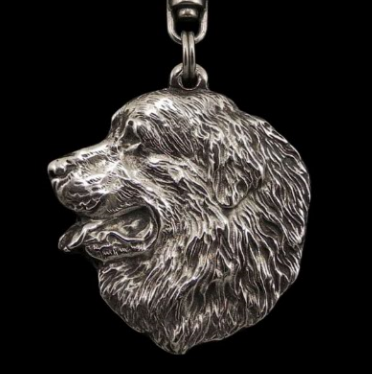 Bernese Mountain Dog Silver Plated Key Chain