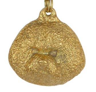 Bichon Hard Gold Plated Key Chain
