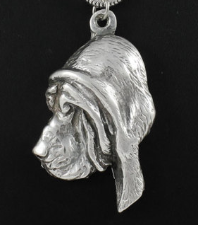 Bloodhound Silver Plated Pendant