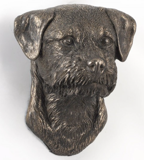Border Terrier Wall Hung Statue