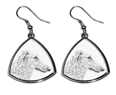 Borzoi Silver Plated Earrings