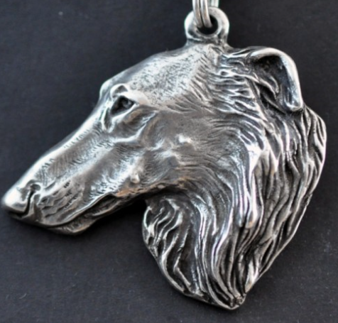 Borzoi Silver Plated Pendant