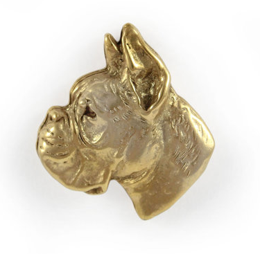 Boxer Hard Gold Plated Lapel Pin
