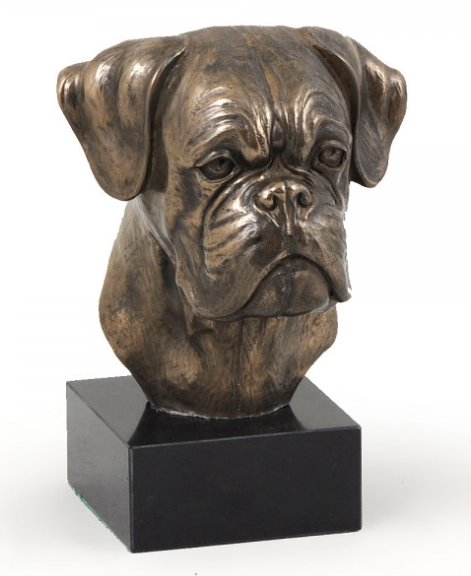 Boxer Statue Marble Base