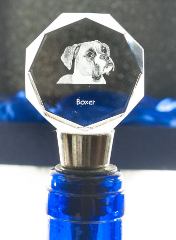 Boxer Cystal Wine Stopper Natural Ears