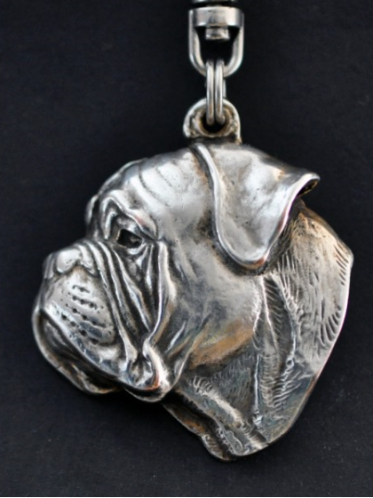 Bullmastiff Silver Plated Key Chain