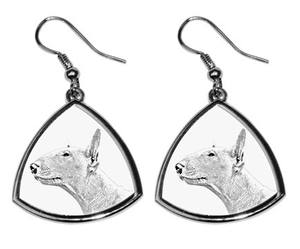 Bull Terrier Silver Plated Earrings