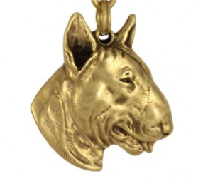 Bull Terrier Hard Gold Plated Key Chain