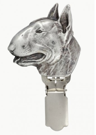 Bull Terrier Silver Plated Show Clip