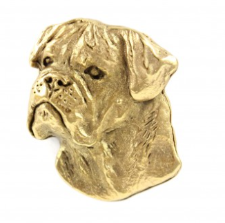 Bullmastiff Hard Gold Plated Lapel Pin