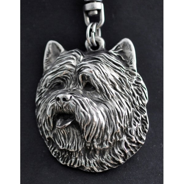 Cairn Terrier Silver Plated Key Chain