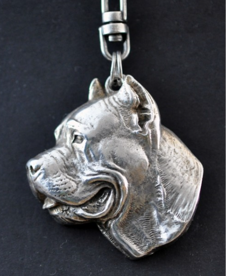Cane Corso / Italian Mastiff Silver Plated Key Chain