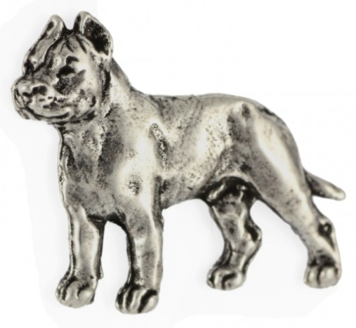 Cane Corso / Italian Mastiff Silver Plated Lapel Pin