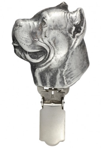 Cane Corso / Italian Mastiff Silver Plated Show Clip