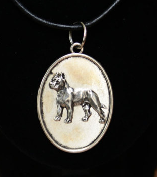 Cane Corso / Italian Mastiff Silver Plated Pendant