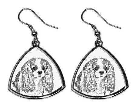 Cavalier King Charles Silver Plated earrings