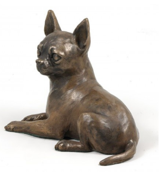 Chihuahua Statue Laying Down
