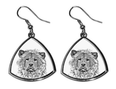 Chow Chow Silver Plated Earrings
