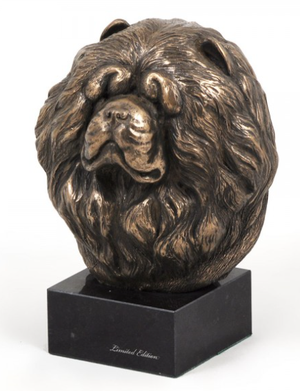 Chow Chow Statue on a Marble Base