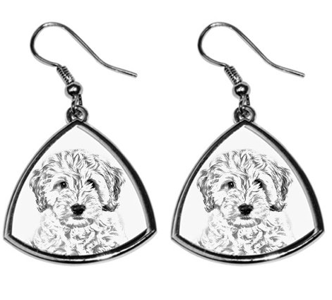 Cockapoo Silver Plated Earrings