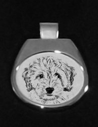 Cockapoo Silver Plated Pendant