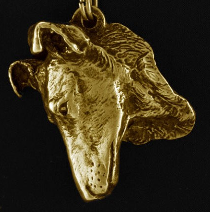 Collie Smooth Hard Gold Plated Pendant