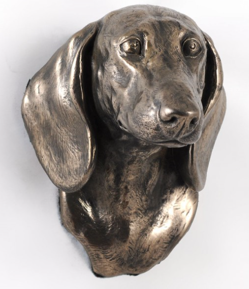 Dachshund Smooth Coat Wall Hung Statue
