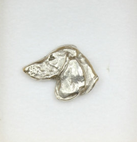 Dachshund Silver Plated Lapel Pin