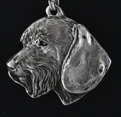 Dachshund Wire Coat Silver Plated Pendant