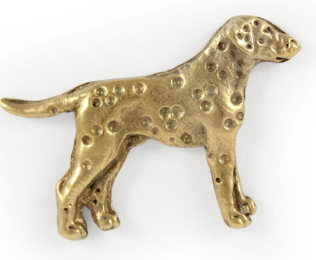 Dalmatian Hard Gold Plated Lapel Pin