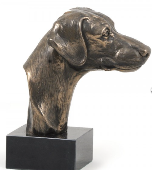 Doberman Statue on a Marble Base