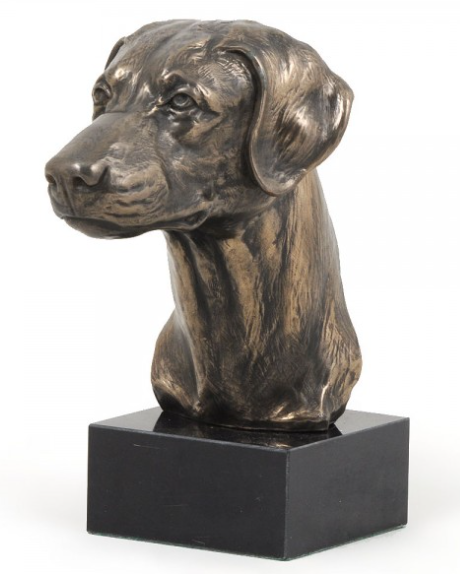 Doberman Statue on a Marble Base