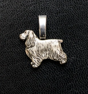Cocker Spaniel Small Silver Plated Pendant