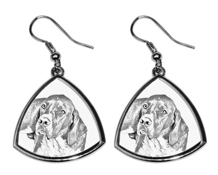 English Pointer Silver Plated Earrings