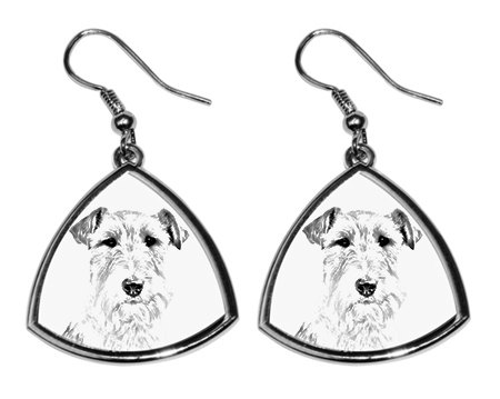 Fox Terrier Wire Coat Earrings
