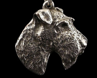 Fox Terrier Silver Plated Key Chain