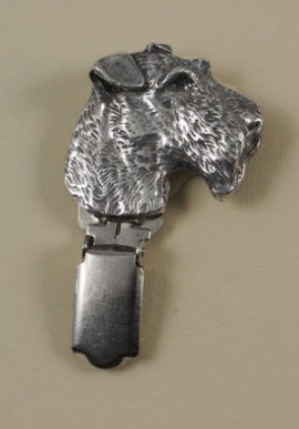 Fox Terrier Silver Plated Show Clip