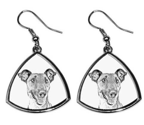 Fox Terrier Smooth Coat Silver Plated Earrings