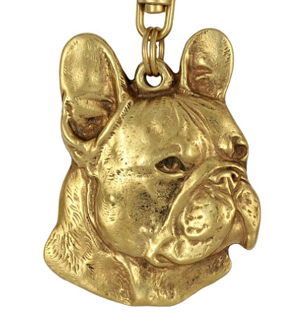French Bulldog Hard Gold Plated Pendant