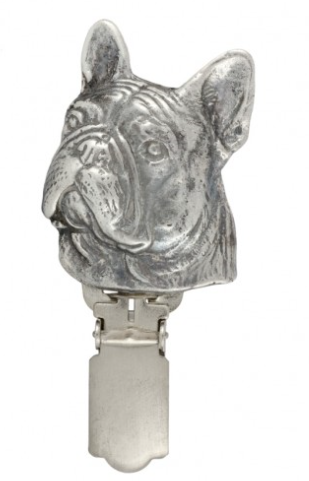French Bulldog Silver Plated Show Clip