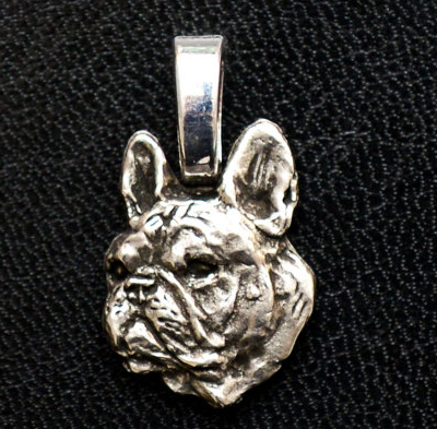 French Bulldog Silver Plated mini Charm